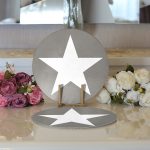 - Supla2li-308-Gorsel3 - Realhomes Realhomes Modern Yıldız Desen Dijital Baskılı Kılı 2'li Yuvarlak Servis Altlığı - Supla Realhomes