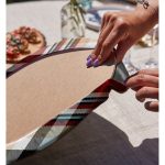 - Supla2li-3085-Gorsel4 - Realhomes Realhomes Kırmızı Siyah Beyaz Ekose Desenli Modern 2'li Yuvarlak Servis Altlığı - Supla Realhomes