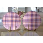 - Supla2li-3086-Gorsel2 - Realhomes Realhomes Lila Ekose Desenli Modern 2'li Yuvarlak Servis Altlığı - Supla Realhomes