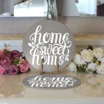 - Supla2li-309-Gorsel3 - Realhomes Realhomes Home Sweet Home Dijital Baskılı Modern 2'li Yuvarlak Servis Altlığı - Supla Realhomes