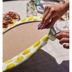 Realhomes Limon Desenli 3D Dijital Baskılı Modern 2'li Yuvarlak Servis Altlığı - Supla Realhomes