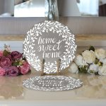 Realhomes Home Sweet Home Dijital Baskılı Modern 2'li Yuvarlak Servis Altlığı - Supla Realhomes