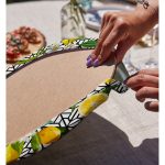 - Supla2li-3102-Gorsel4 - Realhomes Realhomes Geometrik ve Limon Desenli 3D Dijital Baskılı Modern 2'li Yuvarlak Servis Altlığı - Supla Realhomes