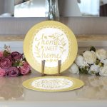 - Supla2li-311-Gorsel3 - Realhomes  Realhomes Home Sweet Home Dijital Baskılı Modern 2'li Yuvarlak Servis Altlığı - Supla Realhomes