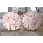 - Supla2li-3123-Gorsel2 - Realhomes Realhomes Modern Mermer Görünümlü Dijital Baskılı 2'li Yuvarlak Servis Altlığı - Supla Realhomes