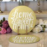 - Supla2li-313-Gorsel1 - Realhomes Realhomes Home Sweet Home Dijital Baskılı Modern 2'li Yuvarlak Servis Altlığı - Supla Realhomes