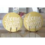- Supla2li-313-Gorsel2 - Realhomes Realhomes Home Sweet Home Dijital Baskılı Modern 2'li Yuvarlak Servis Altlığı - Supla Realhomes
