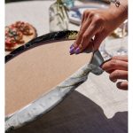 - Supla2li-3132-Gorsel4 - Realhomes Realhomes Modern Siyah Beyaz Altın Mermer Motifli Dijital Baskılı 2'li Yuvarlak Servis Altlığı - Supla Realhomes