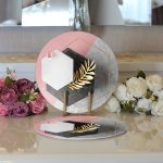 - Supla2li-3135-Gorsel3 - Realhomes Realhomes Modern 3D Mermer Temalı Dijital Baskılı 2'li Yuvarlak Servis Altlığı - Supla Realhomes