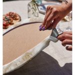 Realhomes Mermer Zeminli Modern Tasarım 2'li Yuvarlak Servis Altlığı - Supla Realhomes