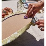 Realhomes Vizon Renk Amazon Yaprakları Temalı Modern 2'li Yuvarlak Servis Altlığı - Supla Realhomes