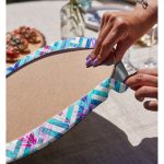 - Supla2li-3162-Gorsel4 - Realhomes Realhomes Geometrik Zeminde Tüy Desenli Modern 2'li Yuvarlak Servis Altlığı - Supla Realhomes