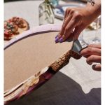 Realhomes 3D Yaprak ve Ananas Desenli Özel Tasarım Modern 2'li Yuvarlak Servis Altlığı - Supla Realhomes