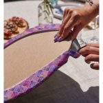 - Supla2li-3179-Gorsel4 - Realhomes Realhomes Geometrik Açık Pudra Renkli Modern 2'li Yuvarlak Servis Altlığı - Supla Realhomes