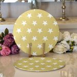 - Supla2li-318-Gorsel1 - Realhomes  Realhomes Modern Yıldız Desenli Dijital Baskılı 2'li Yuvarlak Servis Altlığı - Supla Realhomes