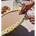 - Supla2li-3196-Gorsel4 - Realhomes  Realhomes Geometrik Altın Renkte Desenler Modern 2'li Yuvarlak Servis Altlığı - Supla Realhomes