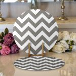 - Supla2li-320-Gorsel1 - Realhomes  Realhomes Zİgzag Desenli Dijital Baskılı Modern 2'li Yuvarlak Servis Altlığı - Supla Realhomes