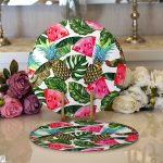 Realhomes Yaz Meyveleri Watercolor Serisi Modern 2'li Yuvarlak Servis Altlığı - Supla Realhomes