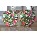 Realhomes Yaz Meyveleri Watercolor Serisi Modern 2'li Yuvarlak Servis Altlığı - Supla Realhomes