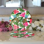 Realhomes Yaz Meyveleri Watercolor Serisi Modern 2'li Yuvarlak Servis Altlığı - Supla Realhomes