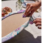 - Supla2li-3210-Gorsel4 - Realhomes Realhomes Pudra Zeminli Geometrik Palmiye Yaprakları Modern 2'li Yuvarlak Servis Altlığı - Supla Realhomes