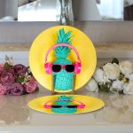 - Supla2li-3234-Gorsel3 - Realhomes Realhomes Sarı Zeminli Ananas Detaylı Modern 2'li Yuvarlak Servis Altlığı - Supla Realhomes