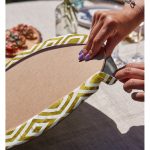 - Supla2li-3243-Gorsel4 - Realhomes Realhomes Geometrik Şekilli Altın Detaylı Modern 2'li Yuvarlak Servis Altlığı - Supla Realhomes