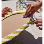 - Supla2li-3255-Gorsel4 - Realhomes Realhomes Modern Altın Çizgiler Özel Tasarımlı 2'li Yuvarlak Servis Altlığı - Supla Realhomes