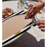 - Supla2li-3259-Gorsel4 - Realhomes Realhomes Çizgili Gold Geyik Desenli Modern 2'li Yuvarlak Servis Altlığı - Supla Realhomes