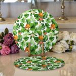 Realhomes Summer Tropikal Desenli Özel Tasarımlı Modern 2'li Yuvarlak Servis Altlığı - Supla Realhomes