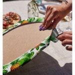 Realhomes Summer Tropikal Desenli Özel Tasarımlı Modern 2'li Yuvarlak Servis Altlığı - Supla Realhomes