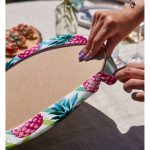 - Supla2li-3261-Gorsel4 - Realhomes  Realhomes Renkli Zigzag Desenli Ananaslar Modern Tasarımlı 2'li Yuvarlak Servis Altlığı - Supla Realhomes