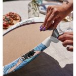 Realhomes Özel Tasarım Smile Take Up Desenli Modern 2'li Yuvarlak Servis Altlığı - Supla Realhomes