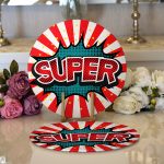 - Supla2li-3297-Gorsel1 - Realhomes Realhomes Retro Super Tasarımlı Dijital Baskılı 2'li Yuvarlak Servis Altlığı - Supla Realhomes