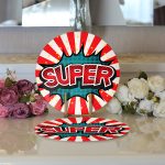 - Supla2li-3297-Gorsel3 - Realhomes Realhomes Retro Super Tasarımlı Dijital Baskılı 2'li Yuvarlak Servis Altlığı - Supla Realhomes