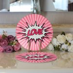 - Supla2li-3298-Gorsel3 - Realhomes Realhomes Retro Love Özel Tasarımlı Dijital Baskılı 2'li Yuvarlak Servis Altlığı - Supla Realhomes