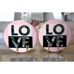 - Supla2li-3304-Gorsel2 - Realhomes Realhomes Love Yaprak Detaylı Özel Tasarım Modern 2'li Yuvarlak Servis Altlığı - Supla Realhomes