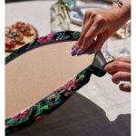 Realhomes Lacivert Zeminli Amazon Ormanları Temalı Modern 2'li Yuvarlak Servis Altlığı - Supla Realhomes