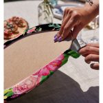 - Supla2li-3312-Gorsel4 - Realhomes Realhomes Watercolor Çiçek ve Kuş Motifli Özel Tasarım Modern 2'li Yuvarlak Servis Altlığı - Supla Realhomes