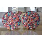 - Supla2li-3315-Gorsel2 - Realhomes Realhomes Etnik Geometrik Desenli Özel Tasarım Modern 2'li Yuvarlak Servis Altlığı - Supla Realhomes