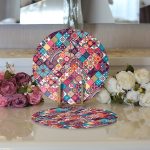 - Supla2li-3315-Gorsel3 - Realhomes Realhomes Etnik Geometrik Desenli Özel Tasarım Modern 2'li Yuvarlak Servis Altlığı - Supla Realhomes