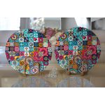 Realhomes Mozaik Desenli Özel Tasarım Modern 2'li Yuvarlak Servis Altlığı - Supla Realhomes