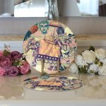 - Supla2li-3322-Gorsel3 - Realhomes Realhomes Etnik Afrika Temalı Özel Tasarımlı Modern 2'li Yuvarlak Servis Altlığı - Supla Realhomes