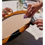 - Supla2li-3344-Gorsel4 - Realhomes  Realhomes Zerafet Turuncu Zeminli Özel Tasarım Modern 2'li Yuvarlak Servis Altlığı - Supla Realhomes