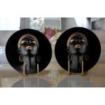 - Supla2li-3348-Gorsel2 - Realhomes  Realhomes Siyahi Kadın Özel Tasarımlı Modern 2'li Yuvarlak Servis Altlığı - Supla Realhomes