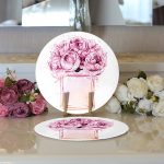 - Supla2li-3354-Gorsel3 - Realhomes  Realhomes Coco Parfüm Tasarımlı Dijital Baskılı Modern 2'li Yuvarlak Servis Altlığı - Supla Realhomes