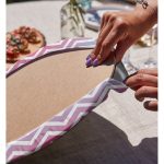 Realhomes Renkli Zigzag Tasarımlı 3D Dijital Baskılı Modern 2'li Yuvarlak Servis Altlığı - Supla Realhomes