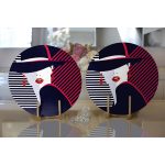 - Supla2li-3361-Gorsel2 - Realhomes Realhomes Mujer Estilo Icon Tasarımlı Dijital Baskılı Modern 2'li Yuvarlak Servis Altlığı - Supla Realhomes