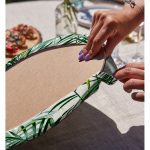 - Supla2li-3377-Gorsel4 - Realhomes Realhomes Yeşil Palmiye Yaprakları Özel Tasarımlı Modern 2'li Yuvarlak Servis Altlığı - Supla Realhomes