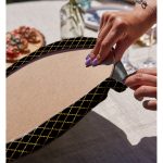 - Supla2li-3393-Gorsel4 - Realhomes  Realhomes Gold Detaylı Ogea Desenli Modern 2'li Yuvarlak Servis Altlığı - Supla Realhomes